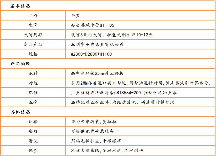 屏風工(gōng)作(zuò)位參數